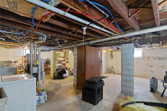 8 Parkman St, Providence, RI 02907 - basement with gas meter