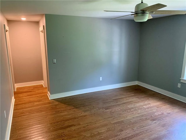 724 Centerville Rd Unit 6, Warwick, RI 02886 - empty room with a ceiling fan and wood finished floors