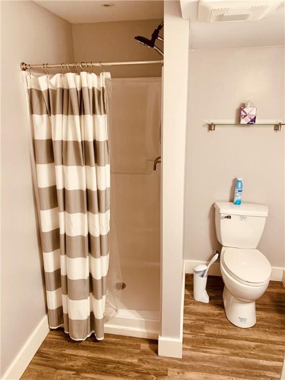 724 Centerville Rd Unit 6, Warwick, RI 02886 - full bath with wood finished floors and a stall shower