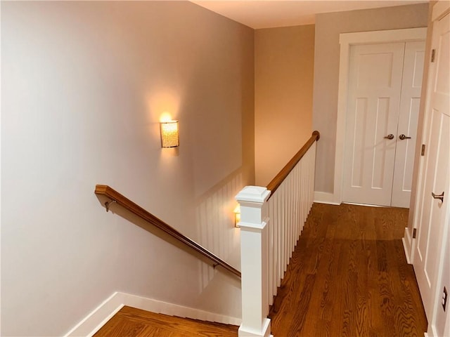 724 Centerville Rd Unit 6, Warwick, RI 02886 - stairs featuring wood finished floors and baseboards
