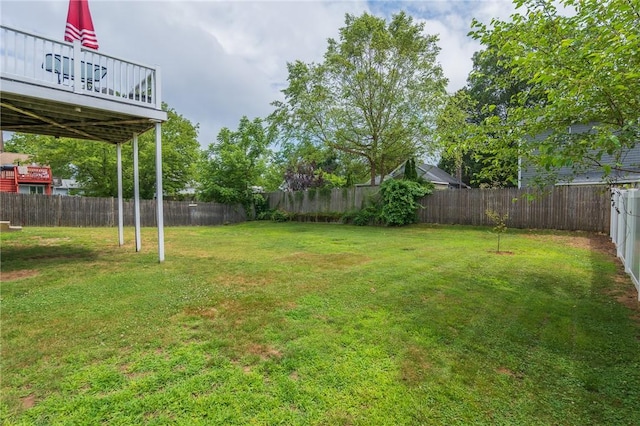 36 Wadsworth St, Warwick, RI 02889 - fenced backyard with a deck