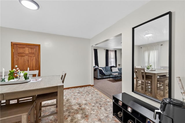 270 Central St, Central Falls, RI 02863 - dining space featuring stone finish floors and carpet floors