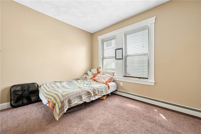 79 Winthrop St, Woonsocket, RI 02895 - bedroom with baseboard heating and carpet floors