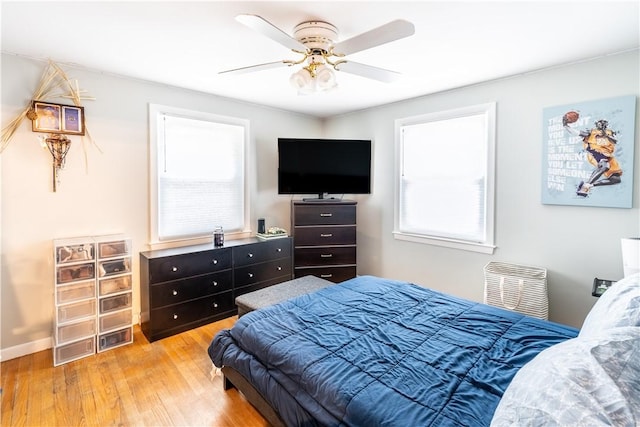6 Jacksonia Dr, North Providence, RI 02911 - bedroom featuring light wood finished floors and ceiling fan