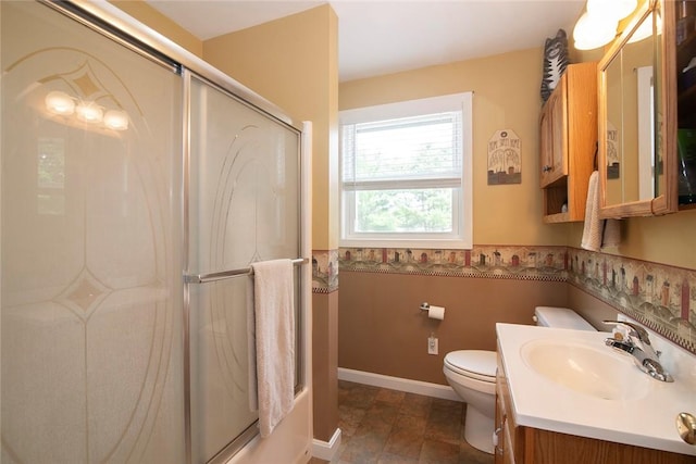 350 Narrow Ln, Charlestown, RI 02813 - full bathroom featuring a wainscoted wall and vanity