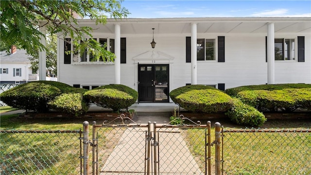50 Tobey St, Providence, RI 02909 - view of front of house featuring a gate and a porch