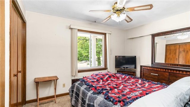 50 Tobey St, Providence, RI 02909 - carpeted bedroom featuring baseboards and a ceiling fan