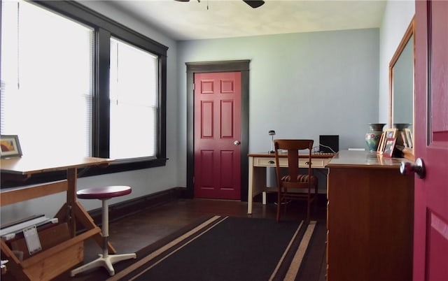 443 Harrington Ave, Warwick, RI 02888 - entryway featuring ceiling fan and baseboards