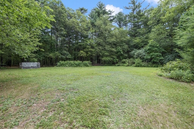 226 Westcott Rd, Scituate, RI 02857 - view of grassy yard featuring a wooded view