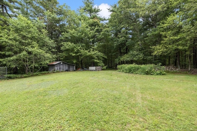 226 Westcott Rd, Scituate, RI 02857 - view of green lawn featuring a storage shed