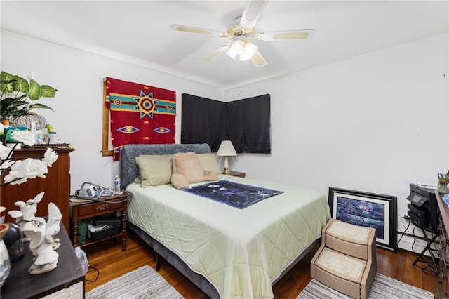 226 Westcott Rd, Scituate, RI 02857 - bedroom with wood finished floors and ceiling fan