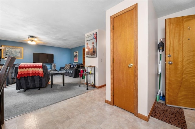 2 Angle St Unit 5, Lincoln, RI 02838 - living area featuring ceiling fan and light flooring