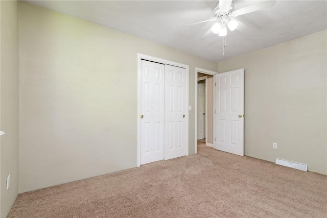 5 Spirketing St, Jamestown, RI 02835 - unfurnished bedroom featuring light carpet, a closet, and ceiling fan