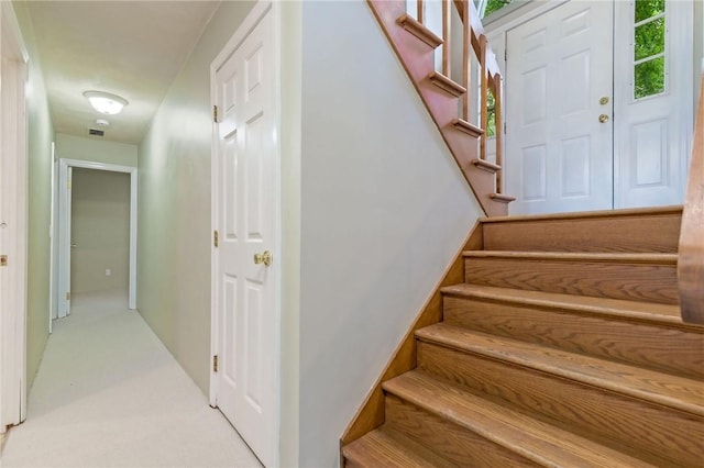5 Spirketing St, Jamestown, RI 02835 - stairway with carpet floors