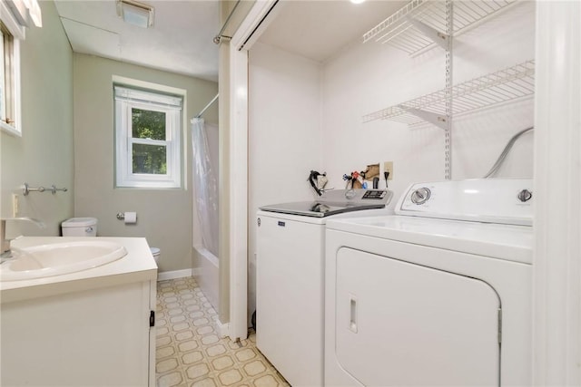 5 Spirketing St, Jamestown, RI 02835 - laundry room with light flooring and separate washer and dryer