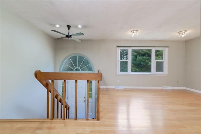 5 Spirketing St, Jamestown, RI 02835 - spare room with wood finished floors and a ceiling fan
