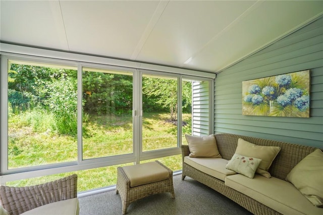 170 Providence Pike Unit 145, North Smithfield, RI 02896 - sunroom with vaulted ceiling, radiator, healthy amount of natural light, and outdoor lounge area