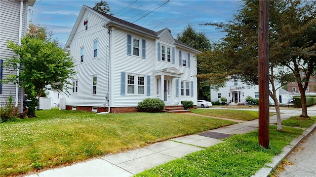 95 Burlington St, Providence, RI 02906 - view of front of home with a front yard