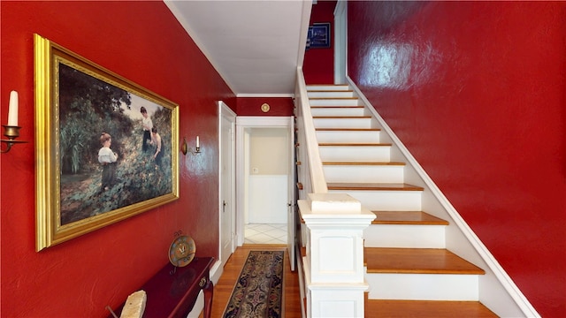 95 Burlington St, Providence, RI 02906 - staircase with wood finished floors