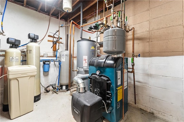 106 Lauri Dr, Charlestown, RI 02813 - utility room featuring water heater and a heating unit