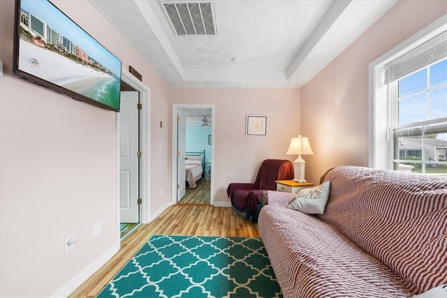 2 Geraldine Blvd, Narragansett, RI 02882 - living area with a raised ceiling and wood finished floors