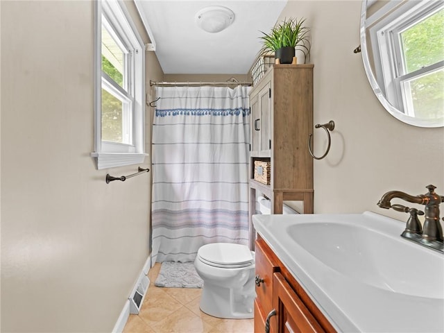 15 Sycamore Dr, West Warwick, RI 02893 - full bath with tile patterned flooring, vanity, and curtained shower