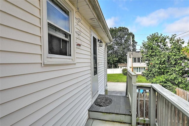 28 Plant St, Cumberland, RI 02864 - view of wooden terrace