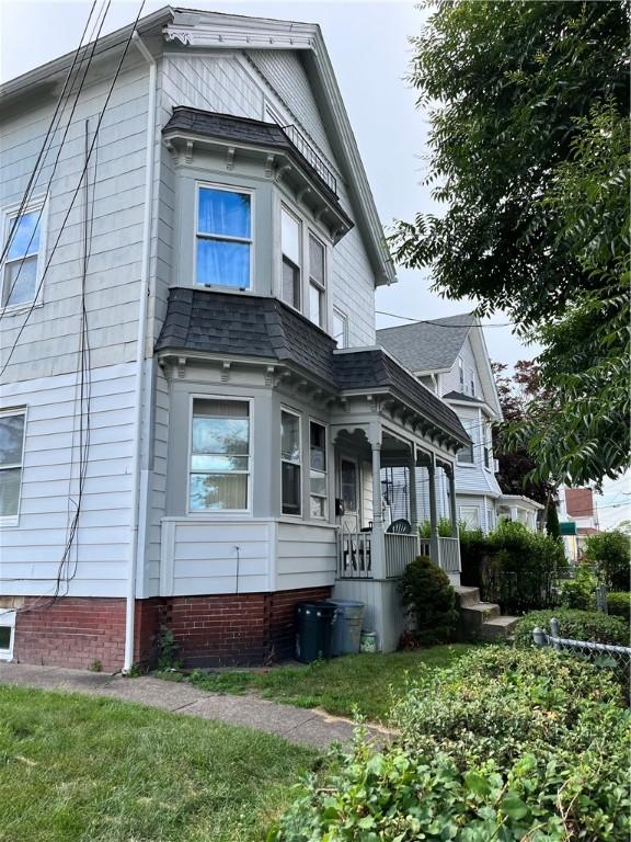 35 Appleton Ave, Pawtucket, RI 02860 - view of front of home with covered porch