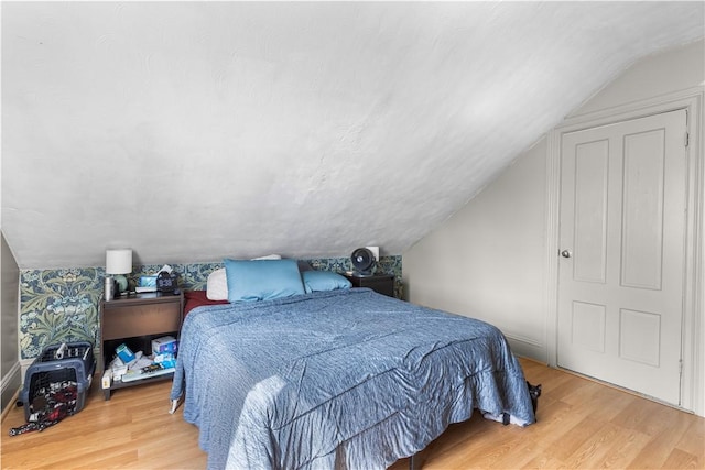 38 Vine St, East Providence, RI 02914 - bedroom featuring wood finished floors and vaulted ceiling
