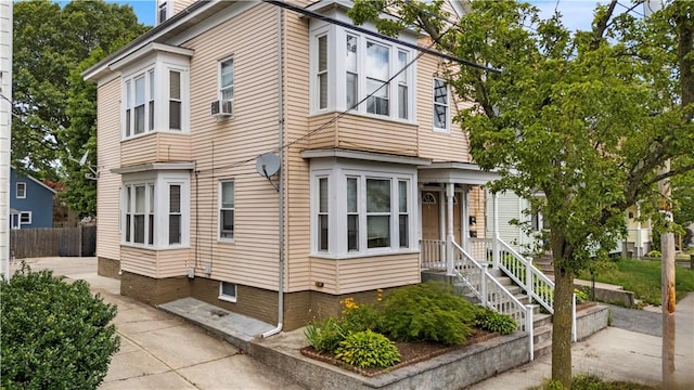38 Vine St, East Providence, RI 02914 - view of front facade with cooling unit