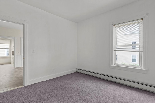 230 Pawtucket Ave, Pawtucket, RI 02860 - spare room featuring a baseboard radiator and carpet floors