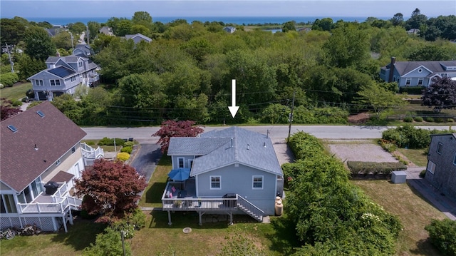 21 Overlook Ave, Charlestown, RI 02813 - aerial view of property and surrounding area