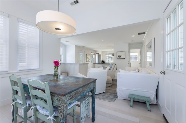 21 Overlook Ave, Charlestown, RI 02813 - dining area with recessed lighting