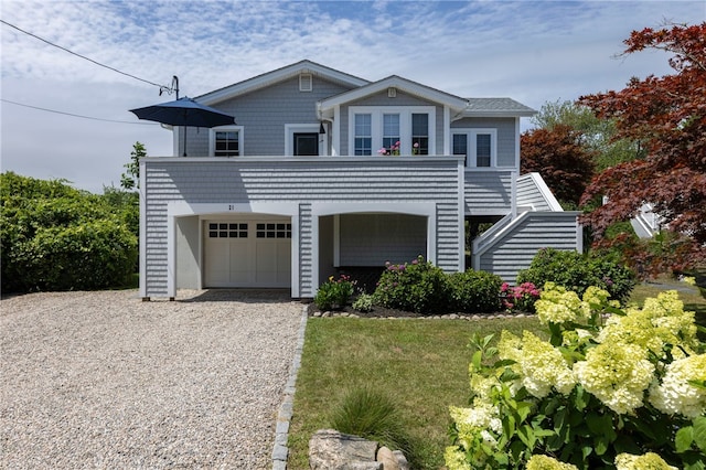 21 Overlook Ave, Charlestown, RI 02813 - coastal home with gravel driveway and a garage