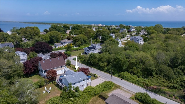 21 Overlook Ave, Charlestown, RI 02813 - aerial view of residential area with a nearby body of water