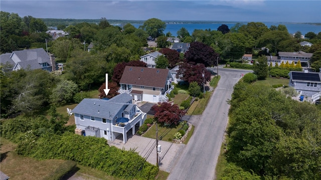 21 Overlook Ave, Charlestown, RI 02813 - aerial perspective of suburban area featuring a nearby body of water