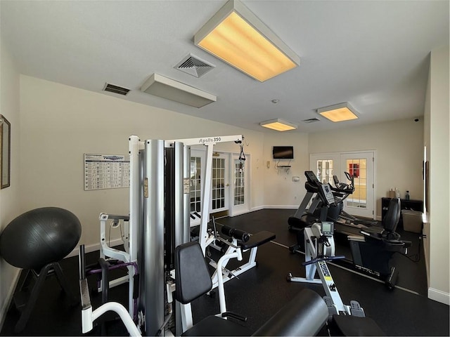106 Mill St Unit 102, Woonsocket, RI 02895 - workout area with french doors