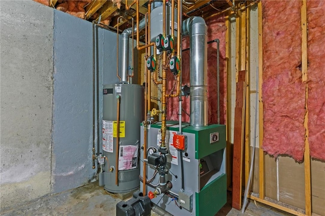 43 Peckham Pl, Bristol, RI 02809 - utilities featuring gas water heater and a heating unit