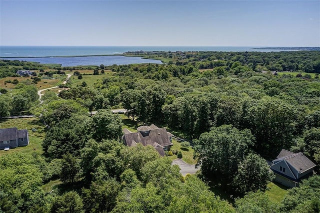 25 Brayton Point Rd, Westport, MA 02790 - bird's eye view of a large body of water and a heavily wooded area