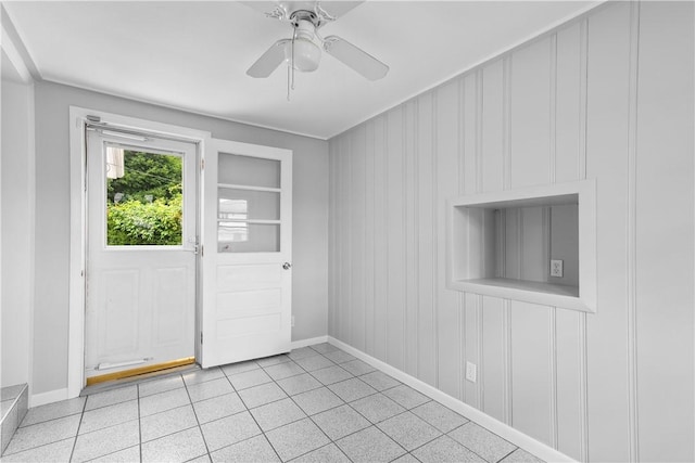 17 Golini Dr, Johnston, RI 02919 - empty room with a ceiling fan and light tile patterned flooring
