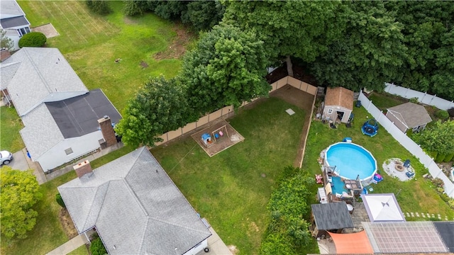 17 Golini Dr, Johnston, RI 02919 - aerial perspective of suburban area with a pool