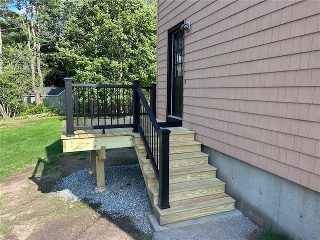 80 Silverwood Ln, West Warwick, RI 02893 - wooden terrace with a yard