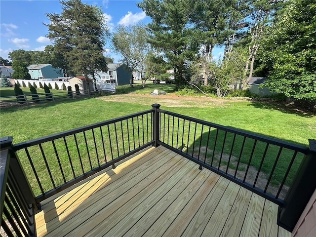 80 Silverwood Ln, West Warwick, RI 02893 - wooden terrace featuring a fenced backyard