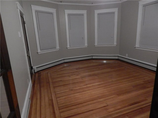 598 Admiral St, Providence, RI 02908 - unfurnished room featuring wood finished floors and crown molding