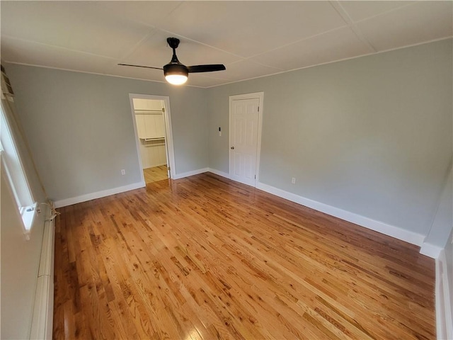 57 Merino St, Johnston, RI 02919 - unfurnished bedroom with light wood-type flooring and a ceiling fan