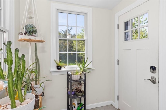 92 Franklin St, Bristol, RI 02809 - entryway featuring baseboards