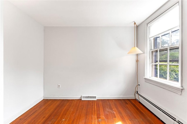 603 E Ave, Pawtucket, RI 02860 - empty room with a baseboard radiator and wood finished floors