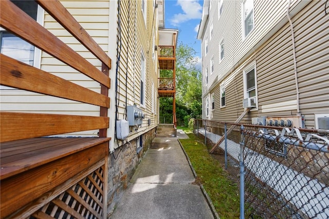 289 Mowry St, Woonsocket, RI 02895 - view of home's exterior featuring stairs and cooling unit