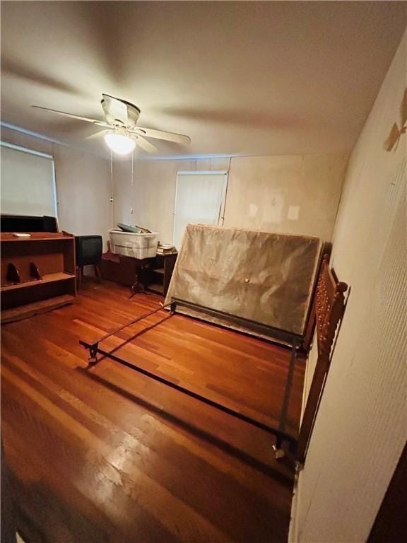 51 Benjamin St, Pawtucket, RI 02861 - bedroom featuring wood finished floors and ceiling fan