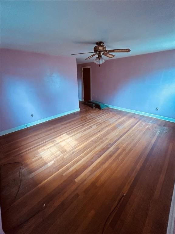 51 Benjamin St, Pawtucket, RI 02861 - empty room featuring wood finished floors and ceiling fan
